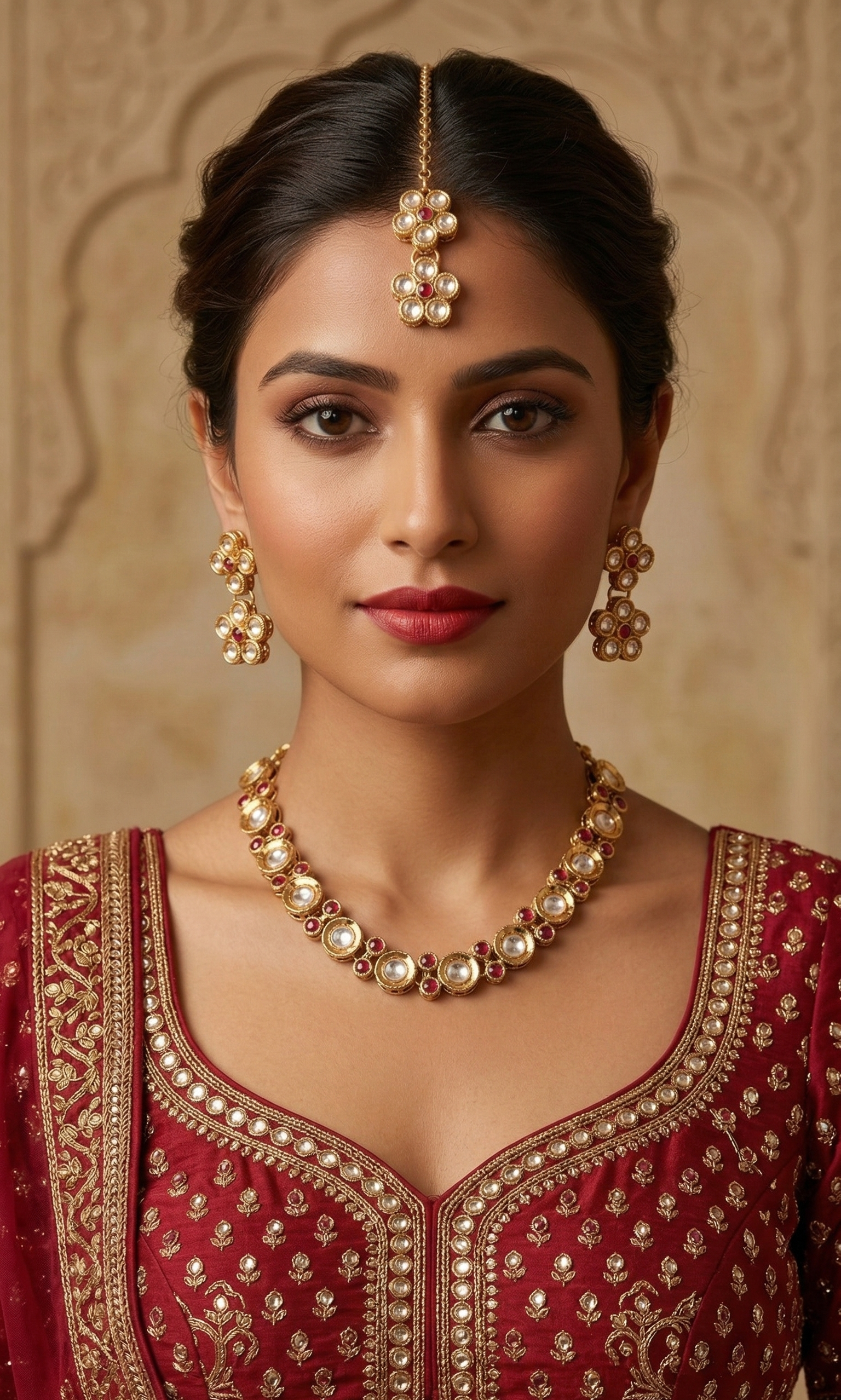 Ruby Kundan Set for women