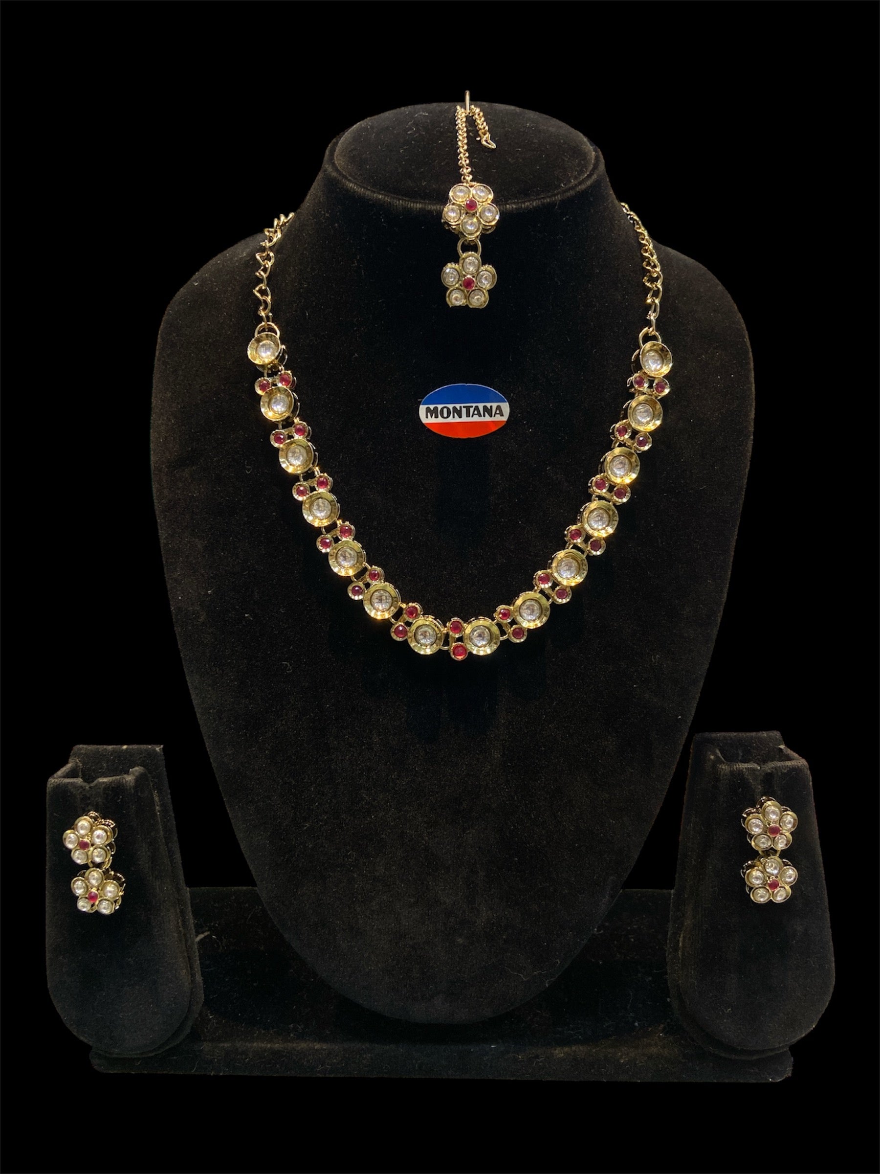 Ruby Kundan Set for women