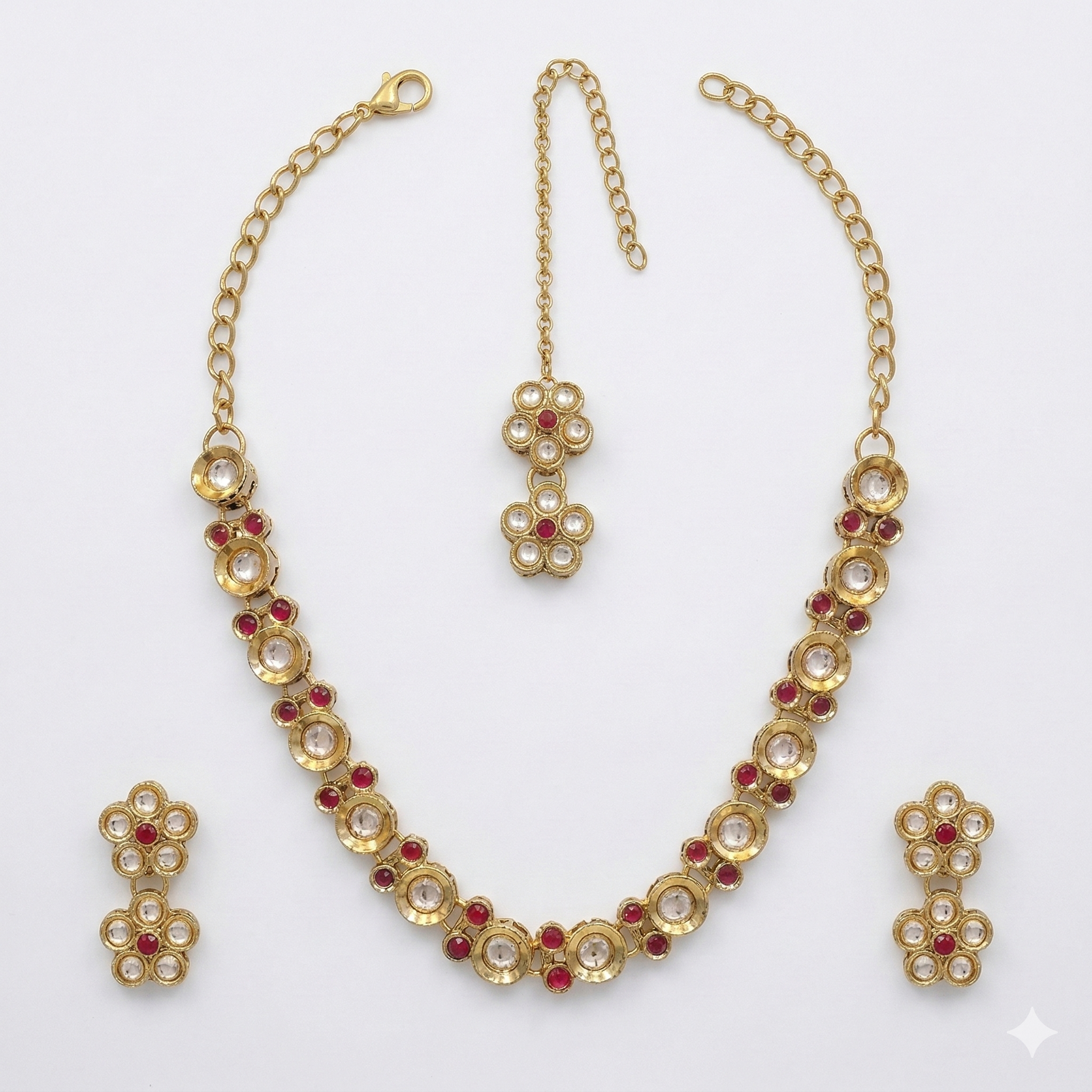 Ruby Kundan Set for women