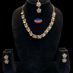 White Kundan Set for women