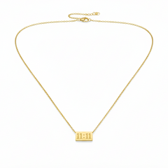 Anti Tarnish 11:11 pendant set for women