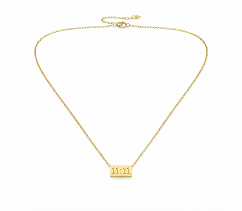 Anti Tarnish 11:11 pendant set for women