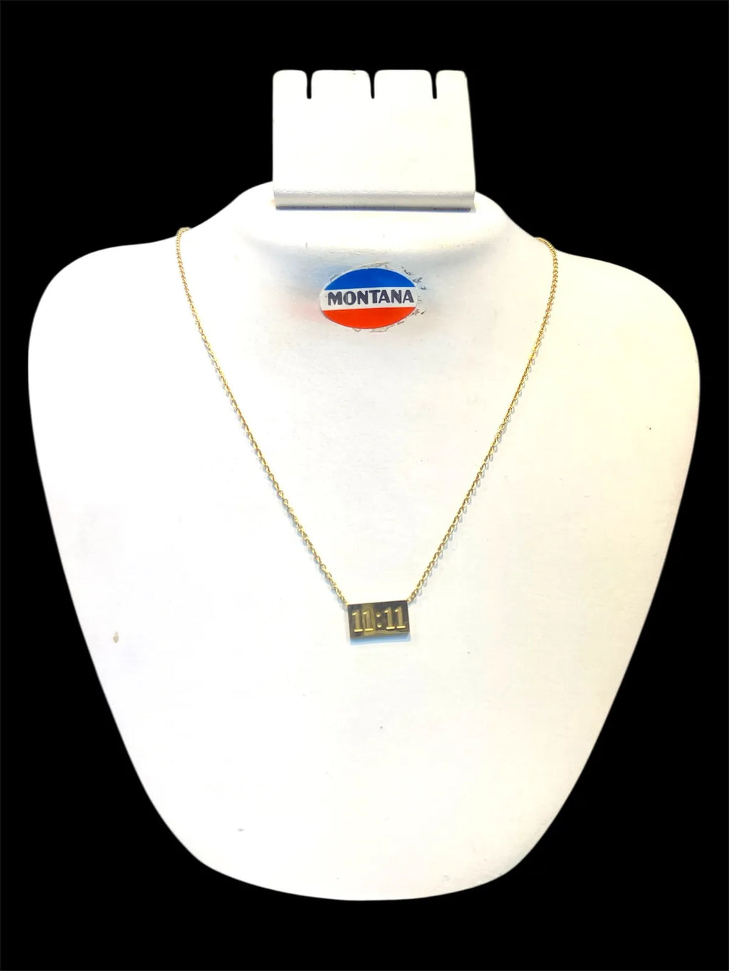 Anti Tarnish 11:11 pendant set for women