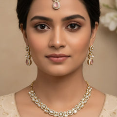 Pink Kundan Set for women