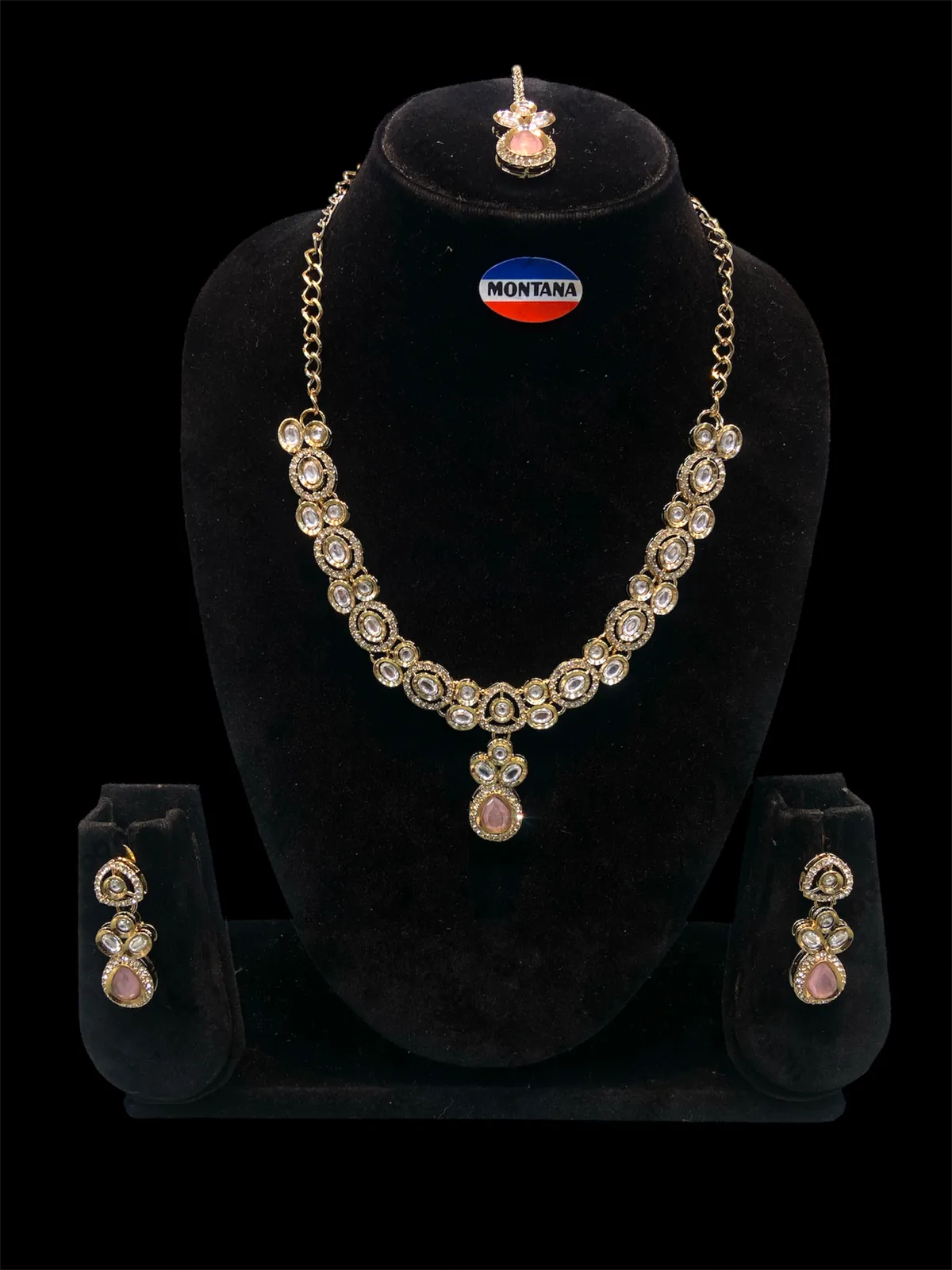 Pink Kundan Set for women