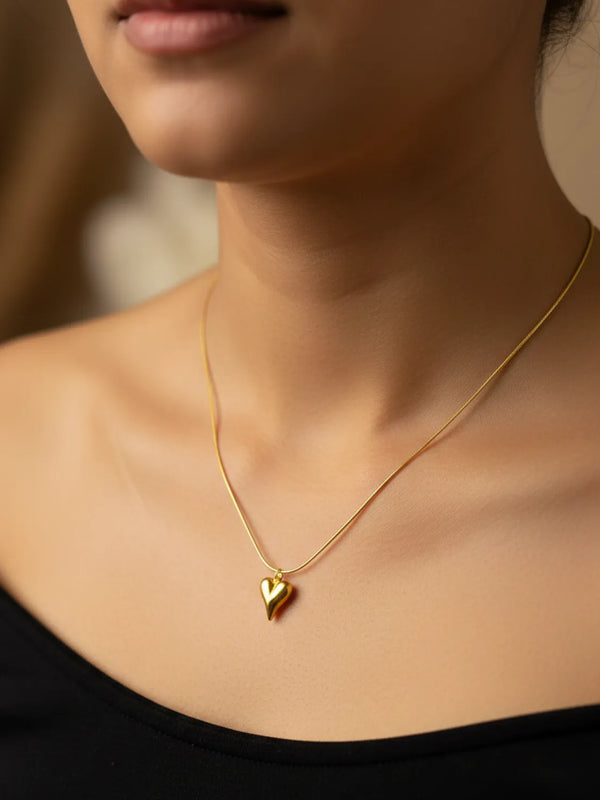 Brass Anti Tarnish Pendant Set For Women
