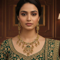 Brass Heritage Necklace set for women