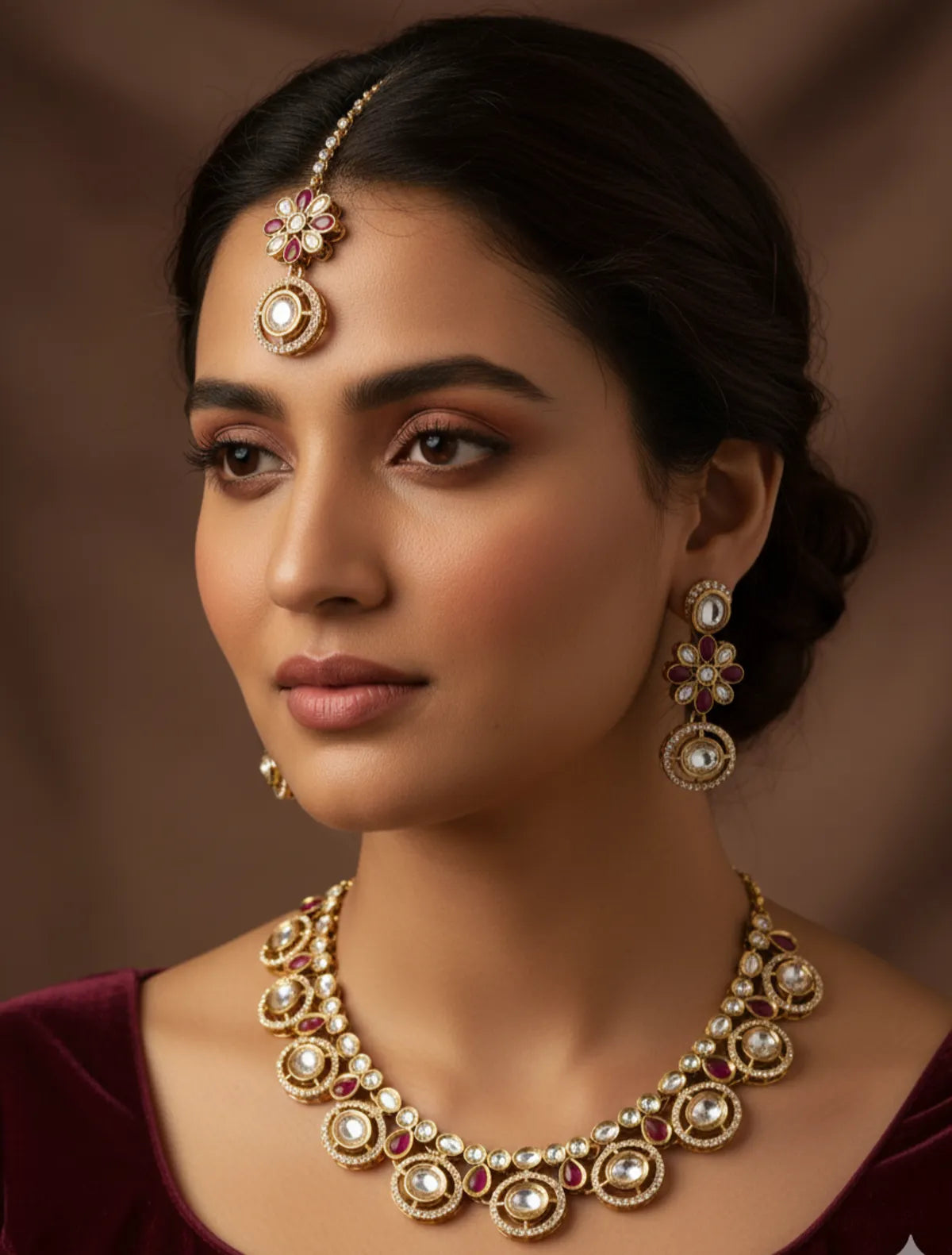 Ruby Kundan Set for Women