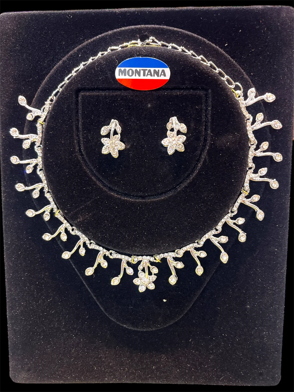 Rhodium Necklace Set for Women