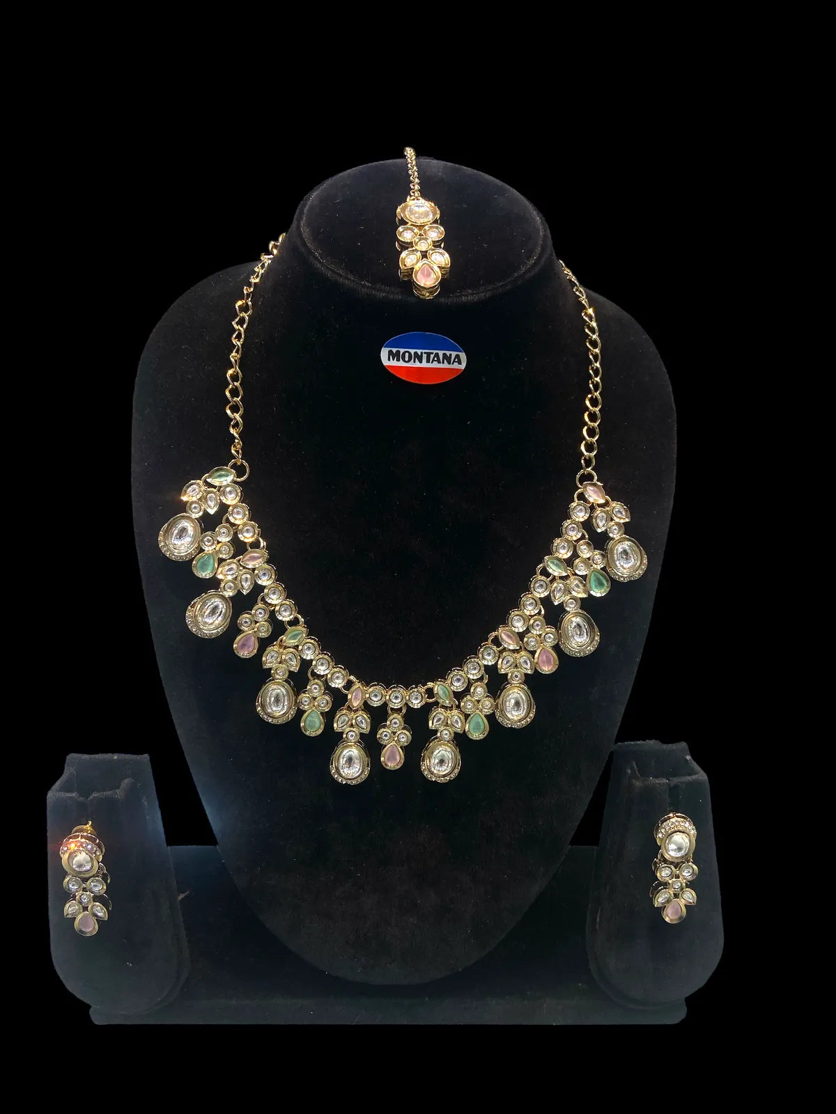 White Kundan Set for women