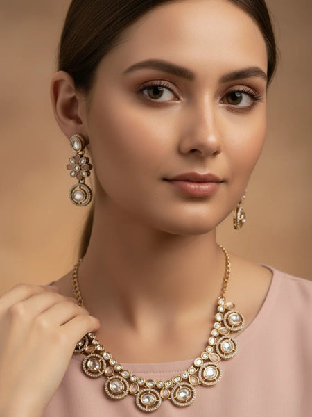 Pink Kundan Set for Women