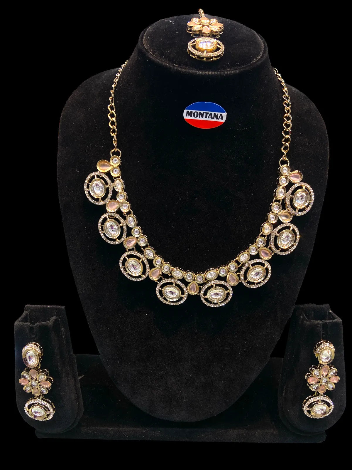 Pink Kundan Set for Women