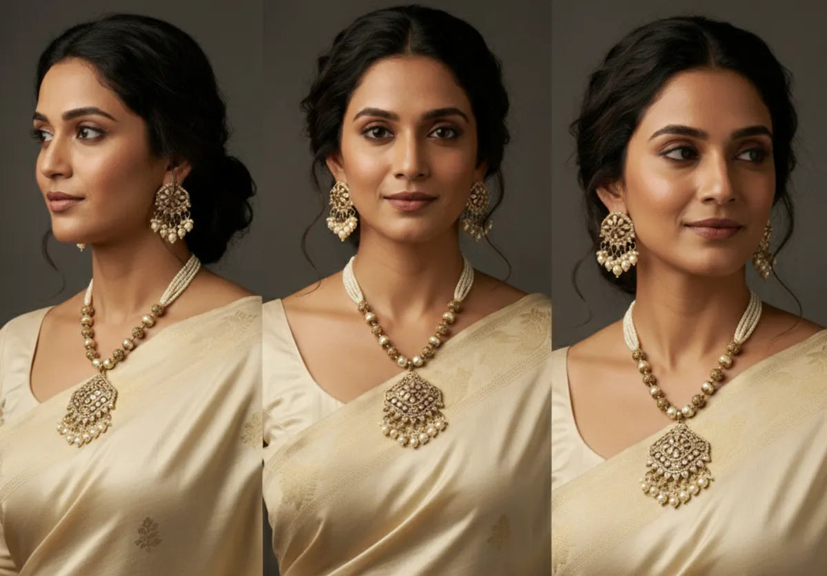 Pearl Necklace Set for women