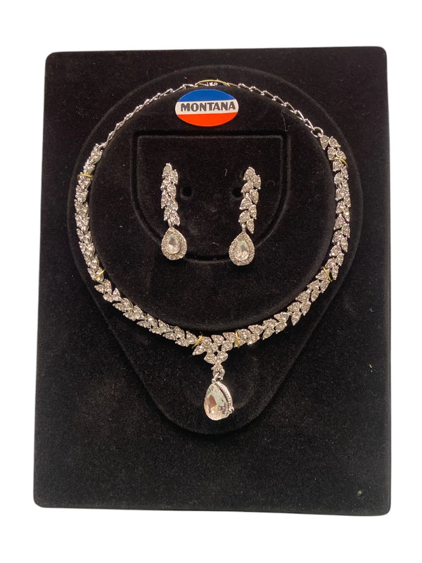 Rhodium Necklace Set for Women