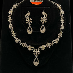 Rhodium Necklace Set for Women