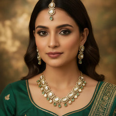 Mint Kundan Set for women