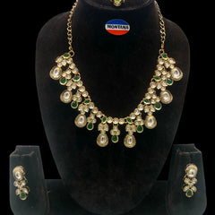 Green Kundan Set for women