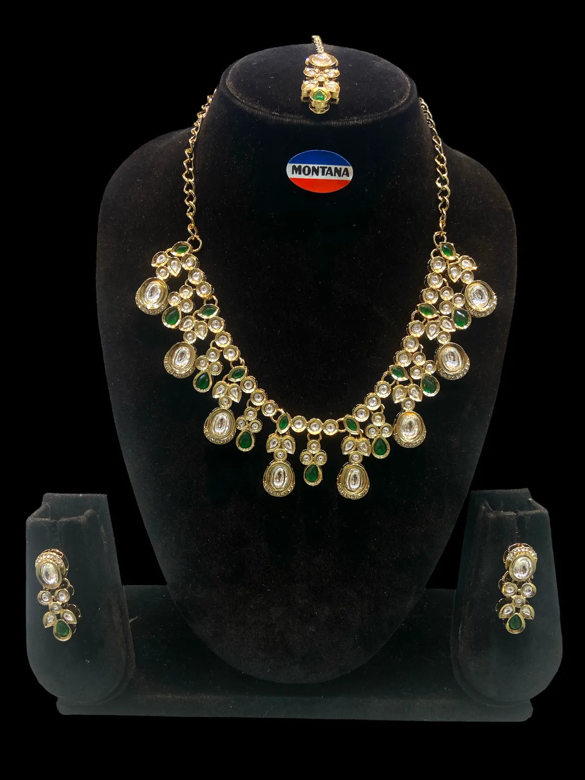 White Kundan Set for women