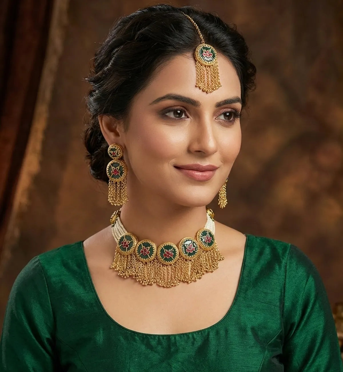 Heritage Kundan Choker Set for Women