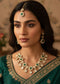 Green Kundan Necklace Set for Women