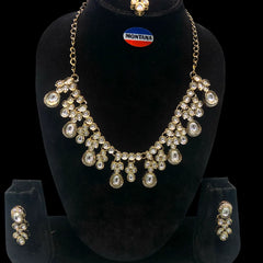 White Kundan Set for women