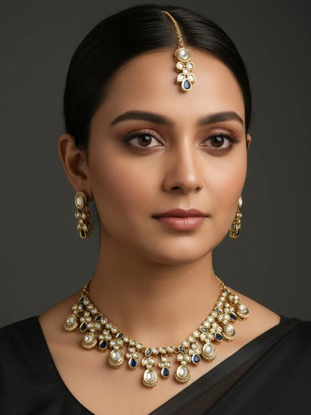 Montana Blue Kundan Set for women