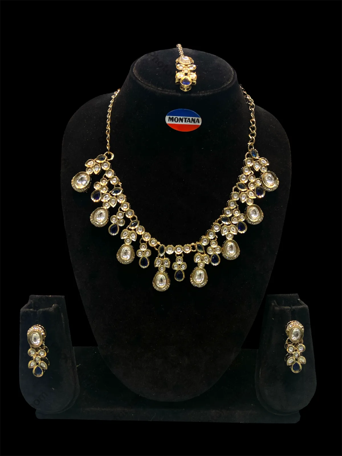 White Kundan Set for women