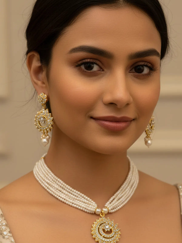 Pearl Necklace Set for women