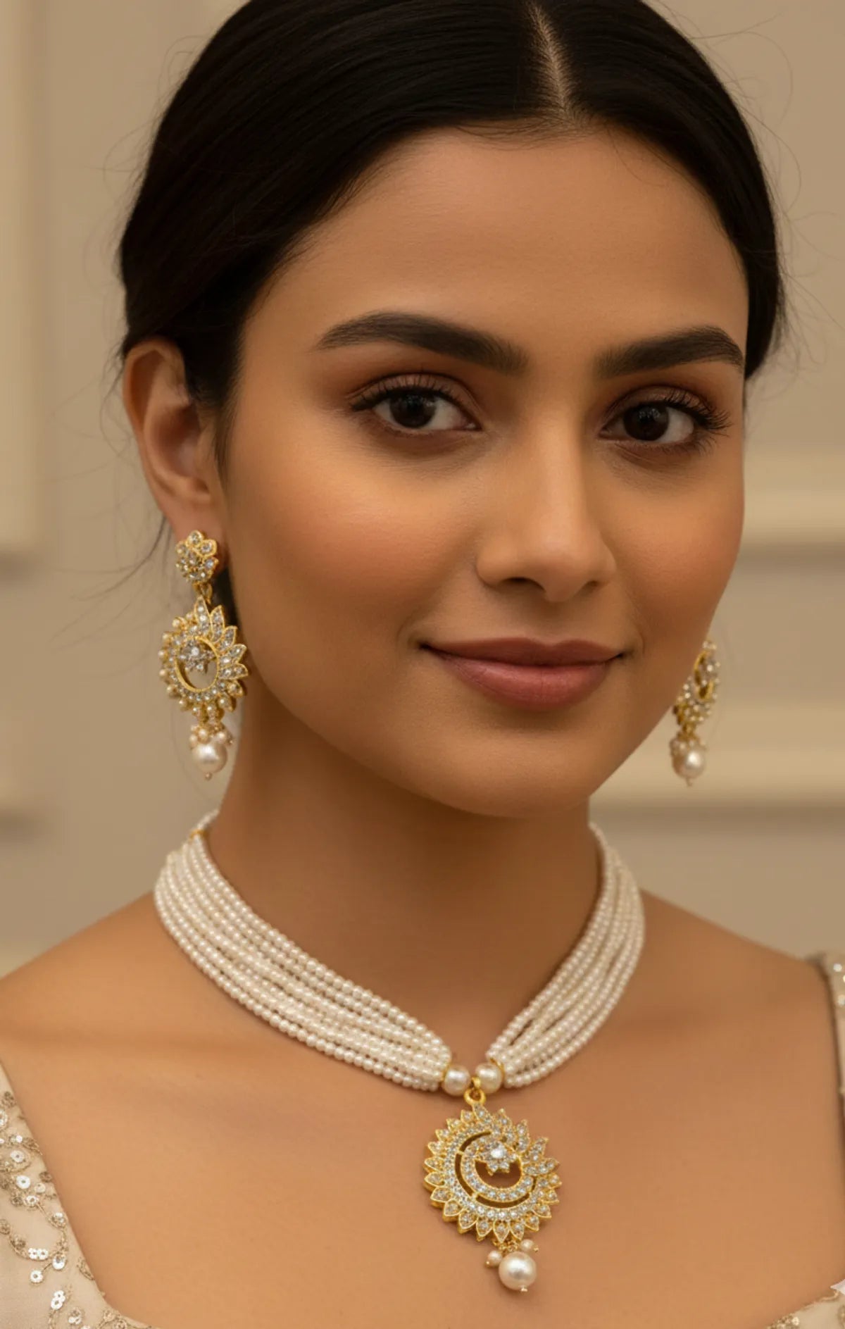 Pearl Necklace Set for women
