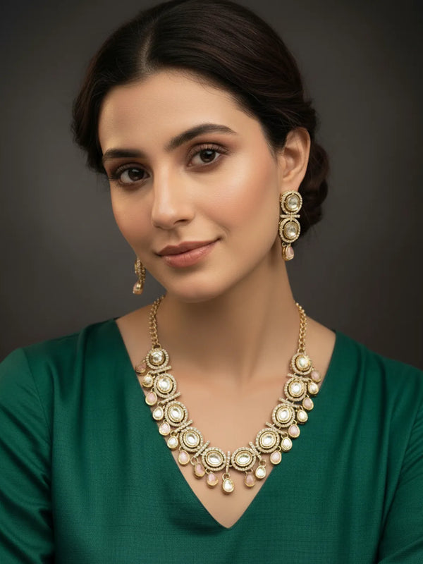 Pink Kundan Set for women