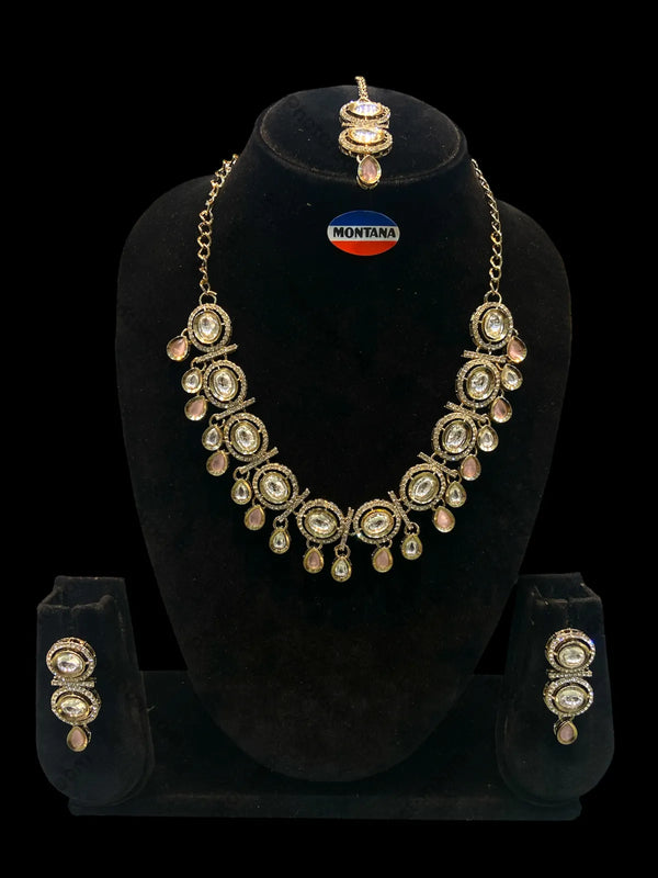 Pink Kundan Set for women