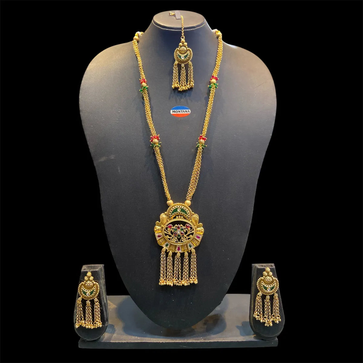 Heritage Kundan Long Necklace Set for Women