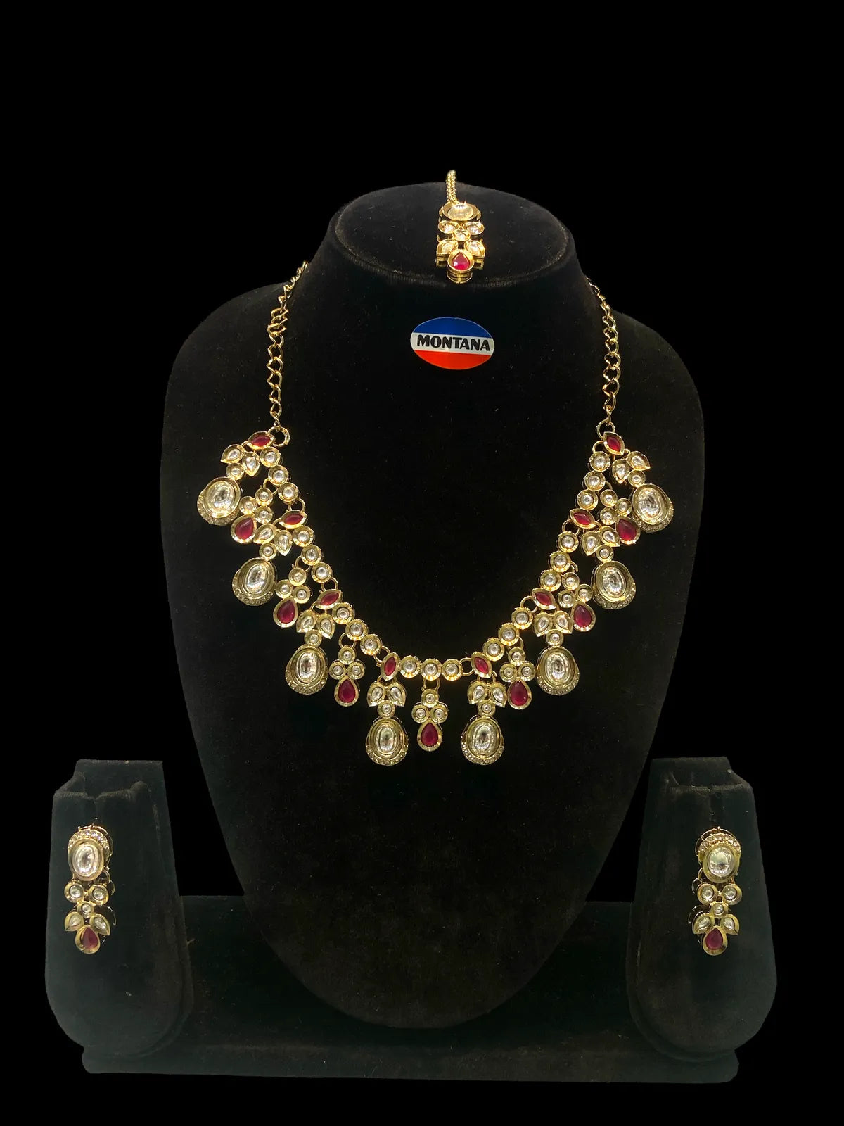 White Kundan Set for women