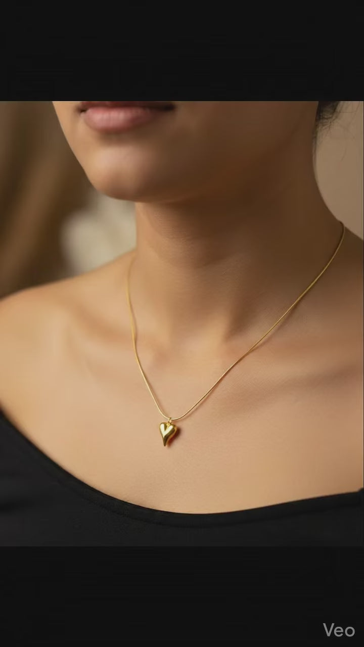 Brass Anti Tarnish Pendant Set For Women