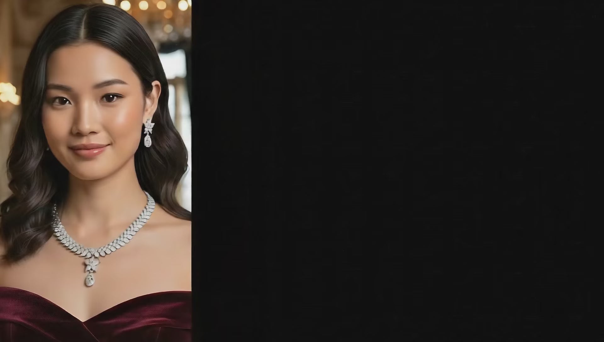 Rhodium Necklace Set for Women