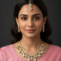Pink Kundan Set for women