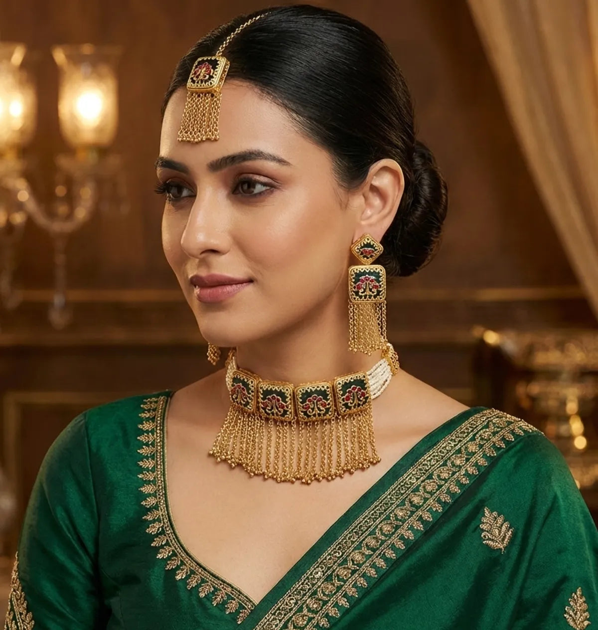 Heritage Kundan Choker Set for Women