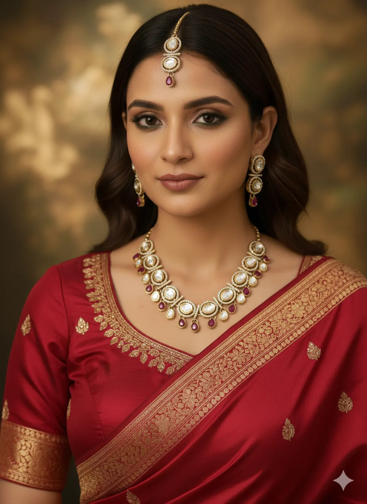 Ruby Kundan Set for women
