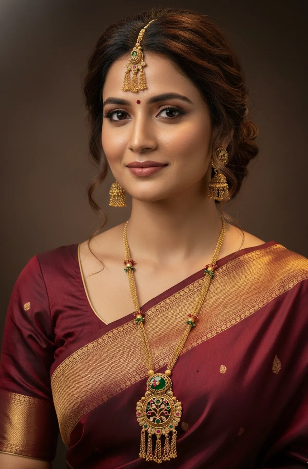 Heritage Kundan Long Necklace Set for Women