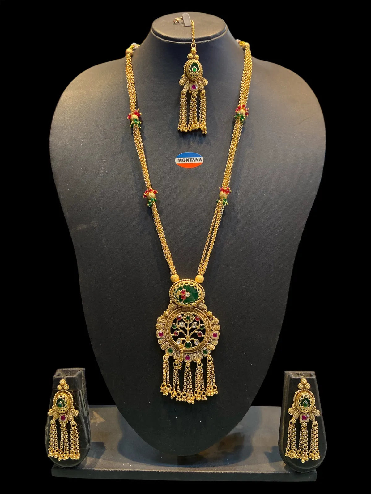 Heritage Kundan Long Necklace Set for Women