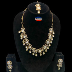 White Kundan Set for women