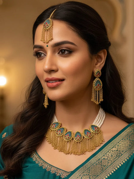 Heritage Kundan Choker Set for Women