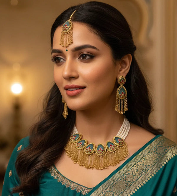 Heritage Kundan Choker Set for Women