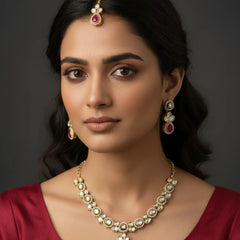 Ruby Kundan Set for women